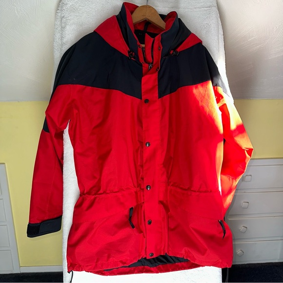 The North Face Other - Vintage The North Face Hydroseal Red Black Ski Jacket Men's L Waterproof Y2K